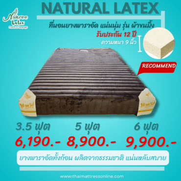 Alternative view of Nakree Latex ที่นอนยางพารา ผ้าขนมิ้ง รุ่น VIENGNAGA