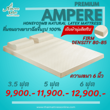 Alternative view of Nakree Latex ที่นอนยางพารา แบบฉีดขึ้นรูป ของแท้ 100% ทั้งก้อน รุ่น PREMIUM AMPERE (FIRM)